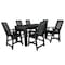 Highwood Usa Weatherly 7pc Rectangular Counter Height Outdoor Patio Furniture Dining Set 72 x 42 AD-ST7WL2CO4BA-BKE - alternate 1